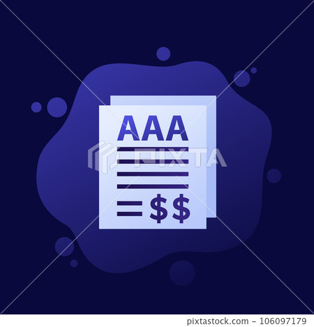 credit rating icon, vector design credit rating icon, vector design 106097179