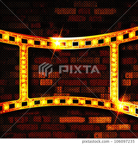 Real one gold window film strip. 106097235