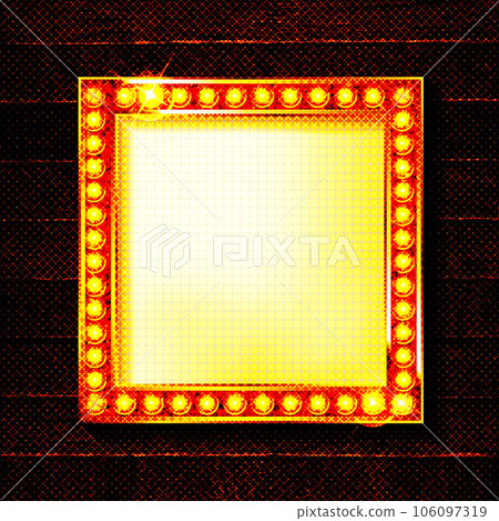 gold colored vector retro looks frame template. gold colored vector retro looks frame template. 106097319