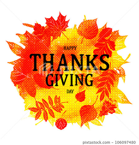 Hand drawn Happy Thanksgiving lettering Hand drawn Happy Thanksgiving lettering 106097480