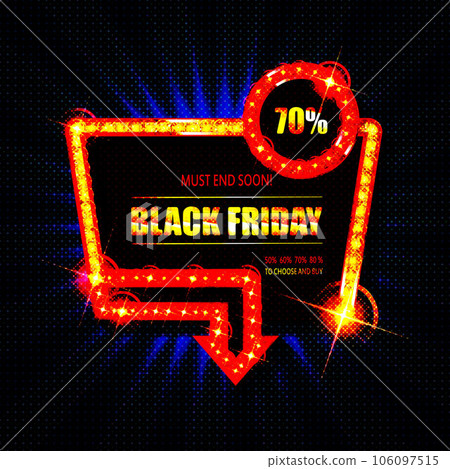 Black Friday background. Neon sign. Black Friday background. Neon sign. 106097515