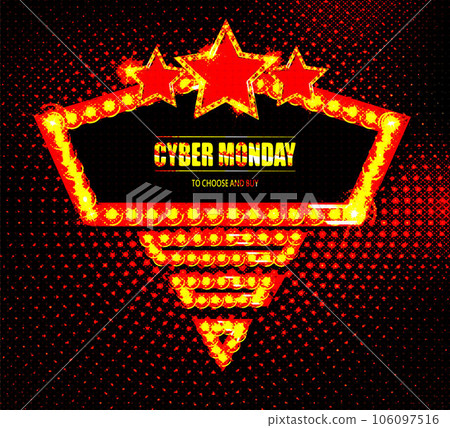 Cyber Monday banner. Promotion sale poster 106097516