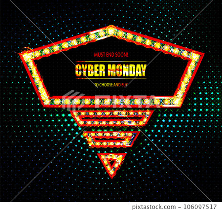 Cyber Monday banner. Promotion sale poster 106097517