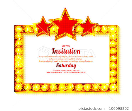 Retro rectangular banner sign with frame Retro rectangular banner sign with frame 106098202