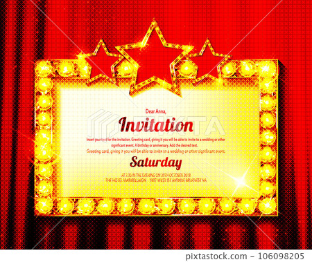 Retro rectangular banner sign with frame Retro rectangular banner sign with frame 106098205