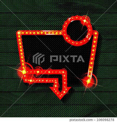 Retro light sign. Retro light sign. 106098278