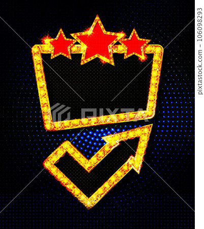 Advertising with retro lightbox 106098293