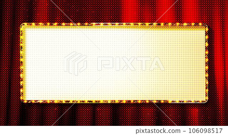 Retro light sign. Vintage style banner Retro light sign. Vintage style banner 106098517