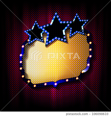 Retro light sign. Vintage style banner 106098610