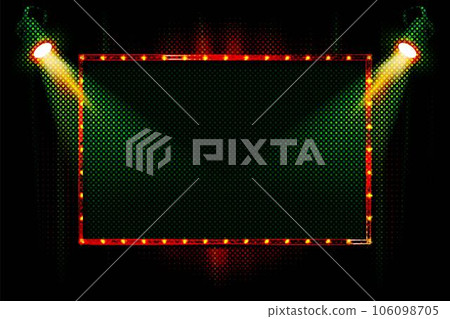 Premium Dark green curtain scene gracefully 106098705