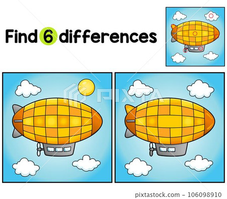 Zeppelin Vehicle Find The Differences 106098910