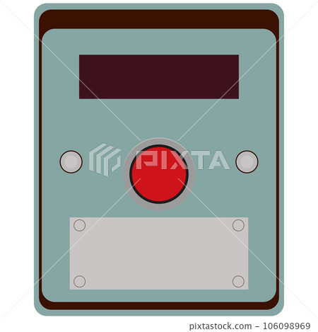 Push-button traffic light illustration material vector 106098969