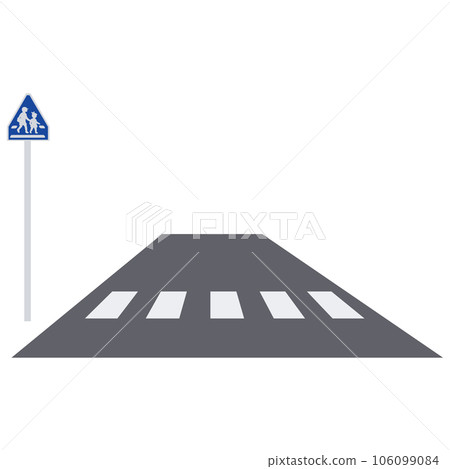 Pedestrian crossing illustration material vector Pedestrian crossing illustration material vector 106099084