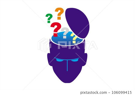 thinker, thinking head 106099415