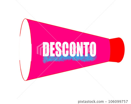 Sale, bargain, and discount advertising illustration Portuguese version Sale, bargain, and discount advertising illustration Portuguese version 106099757