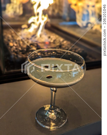 Espresso martini cocktail drink at hotel bar Espresso martini cocktail drink at hotel bar 106101046