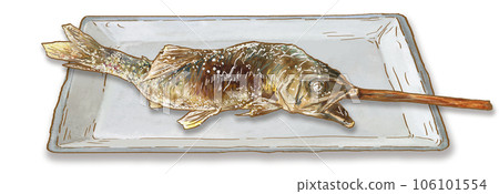 鹽烤香魚盤_1 鹽烤香魚盤_1 106101554