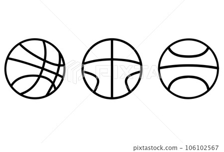 Basketball Flat Icon, basketball icon image, basketball icon illustration , 106102567