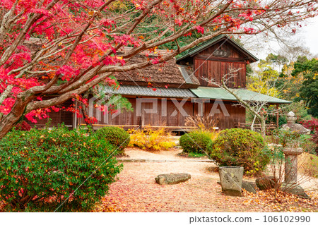 足森藩主領主庭園 深秋的錦水園 紅葉庭園和銀風閣 岡山縣岡山市北區足森 1 號 足森藩主領主庭園 深秋的錦水園 紅葉庭園和銀風閣 岡山縣岡山市北區足森 1 號 106102990