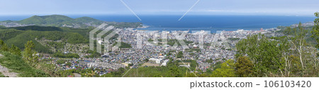 Panoramic view of Otaru seen from Mt. Tengu Panoramic view of Otaru seen from Mt. Tengu 106103420