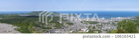 Panoramic view of Otaru seen from Mt. Tengu Panoramic view of Otaru seen from Mt. Tengu 106103421