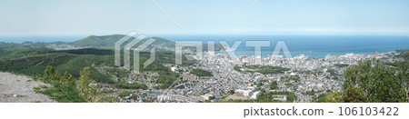 Panoramic view of Otaru seen from Mt. Tengu 106103422