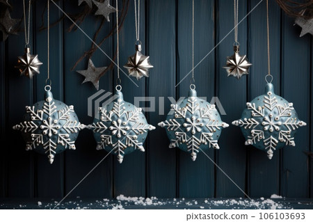 Beautiful Christmas and New Year decoration for holiday background 106103693