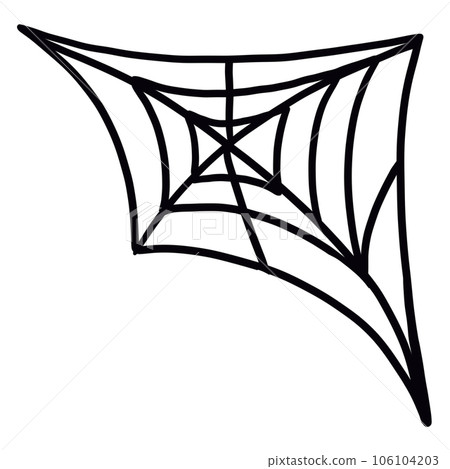 spider web line art 106104203