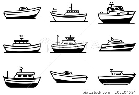 Boat icon vector ,Travel design icon concepts, Creative design Boat icon vector ,Travel design icon concepts, Creative design 106104554