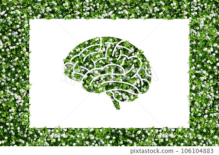 An image of an environmentally conscious life born from the brain. An image of an environmentally conscious life born from the brain. 106104883