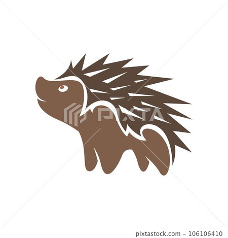 Hedgehog logo icon design 106106410