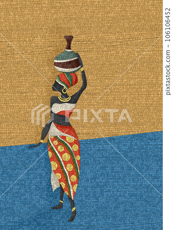 African woman mosaic 2 African woman mosaic 2 106106452