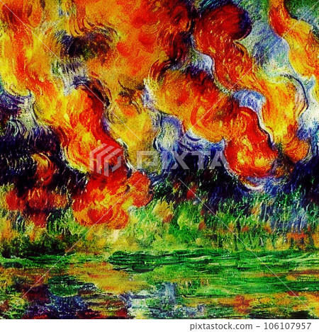 Abstract Fire Background Abstract art background - Stock Illustration ...