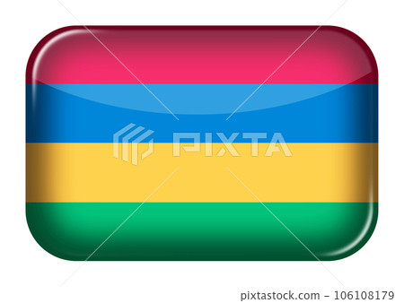 Mauritius web icon rectangle button with clipping path 3d illustration Mauritius web icon rectangle button with clipping path 3d illustration 106108179