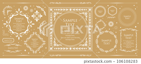Romantic and gorgeous adult cute antique frame 106108283