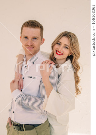 portrait of beautiful couple portrait of beautiful couple 106108362