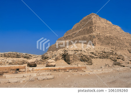 Saqqara Pyramids Complex Panorama Egypt Summer Travel 106109260