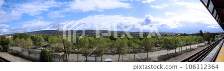 View from Oakland Coliseum BART Station platform 106112364