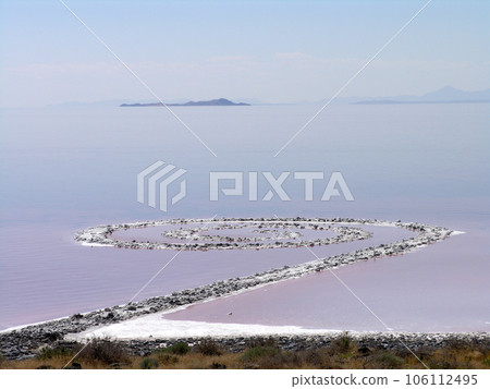 Spiral Jetty, Robert Smithson's masterpiece earthwork Spiral Jetty, Robert Smithson's masterpiece earthwork 106112495