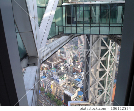 Looking down at Seoul South Korea 106112554