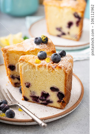 Traditional lemon blueberry pound cake, Bundt cake Traditional lemon blueberry pound cake, Bundt cake 106112962