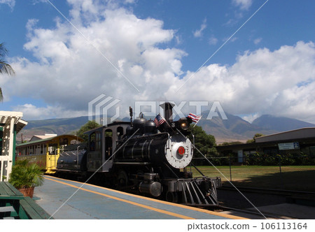 Old Steam Sugar Cane Train in Maui, Hawaii, USA 106113164