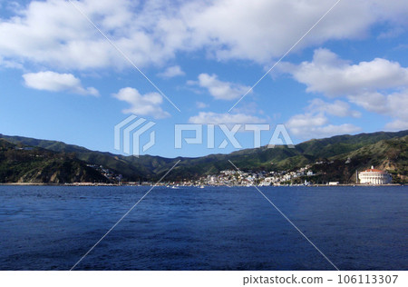 Avalon Bay With Boats and casino in Catalina 106113307