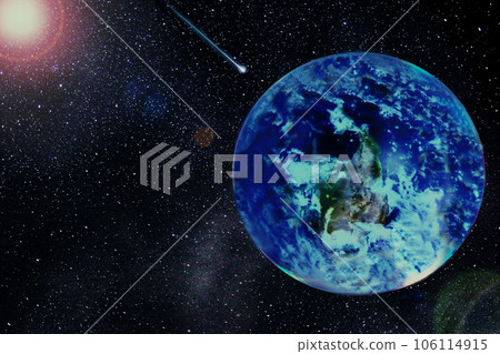 地球和彗星 106114915