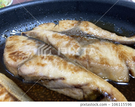 Yellowtail teriyaki made at home Yellowtail teriyaki made at home 106115596