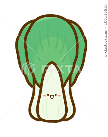 秋天的味道插畫素材，白菜 106115616