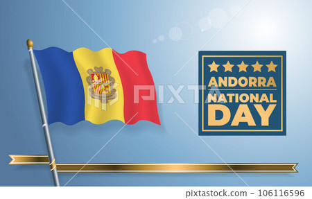 Andorra National Day, celebration template banner Andorra National Day, celebration template banner 106116596