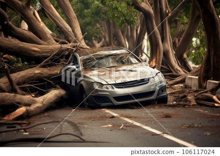 Cover photo, car accident, street, car crashed into a tree Cover photo, car accident, street, car crashed into a tree 106117024