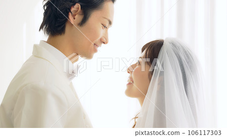 新娘和新郎面對面 婚紗照 婚紗照 pre-shoot 106117303