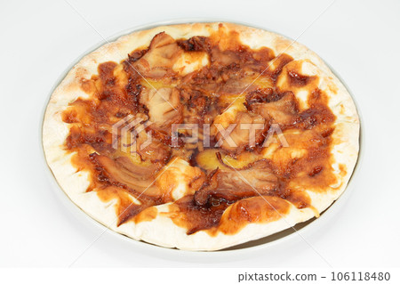 Teriyaki chicken pizza 106118480